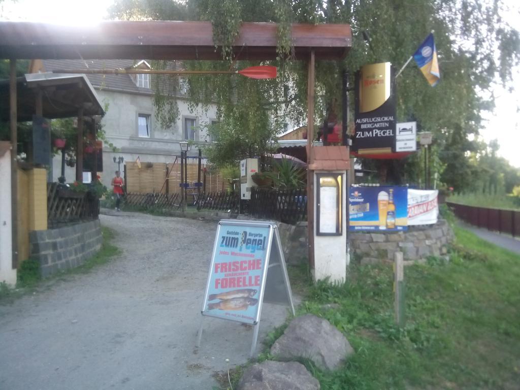 Pension Gasthaus Zum Pegel Naumburg  Esterno foto